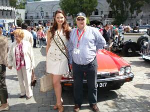 President Howard Danino with Miss Gibraltar 2012